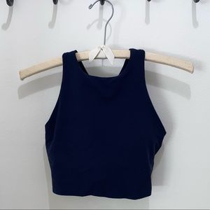 athleta navy blue sports bra top